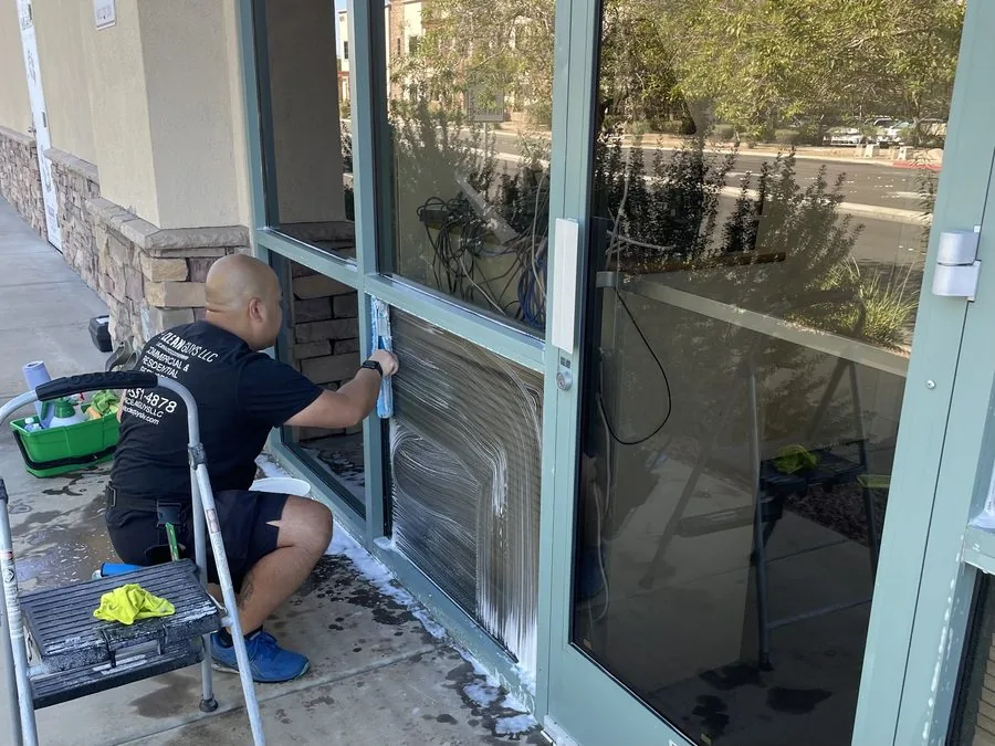 Commercial storefront window cleaning Las Vegas