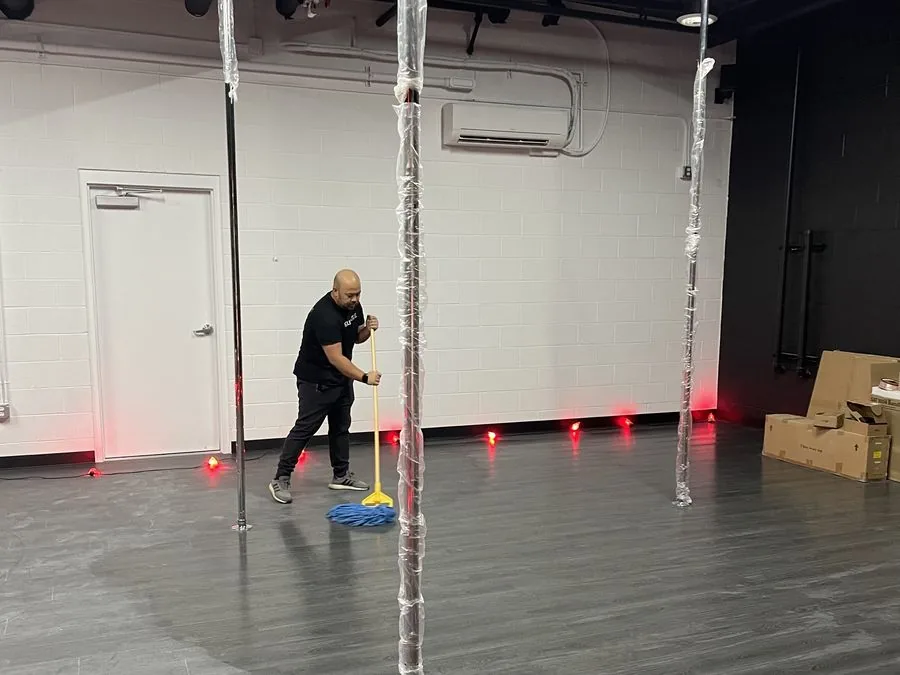 Commercial post-construction floor cleaning Las Vegas