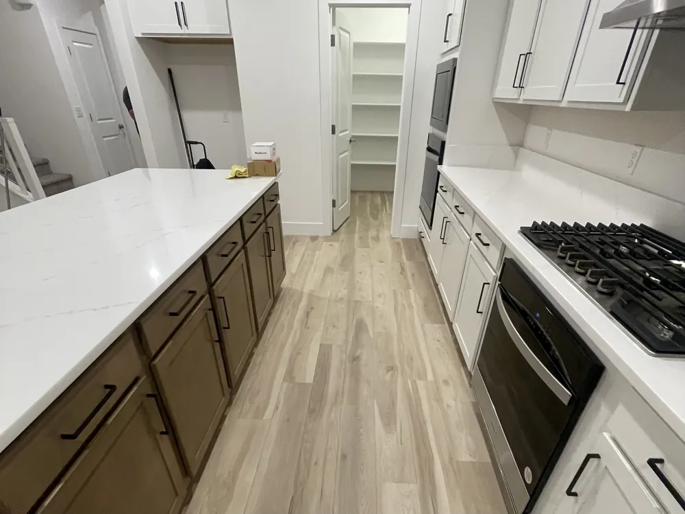 Clean empty kitchen after move-out cleaning in Las Vegas
